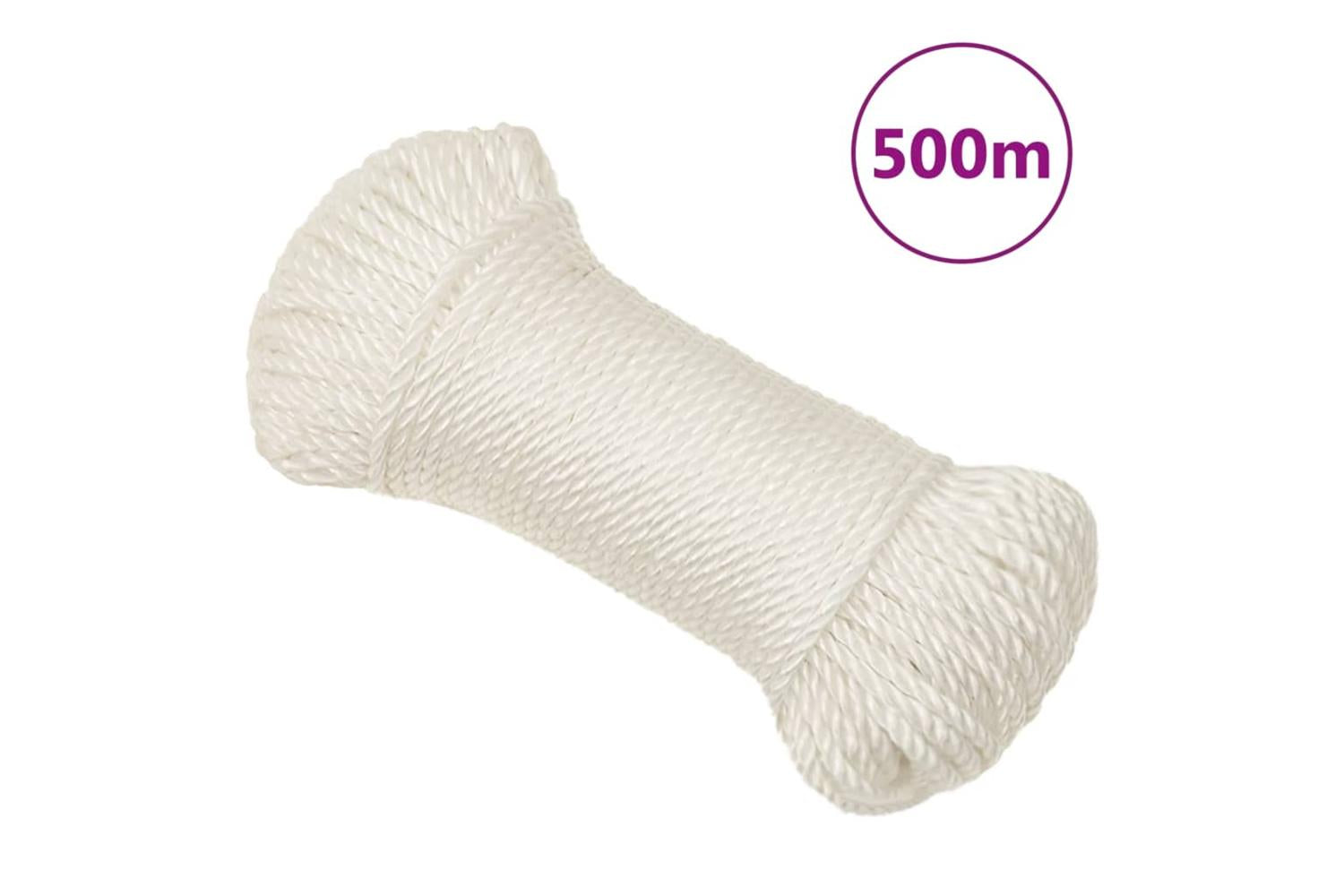 vidaXL 153039 Work Rope White 3mm 500 M Polypropylene