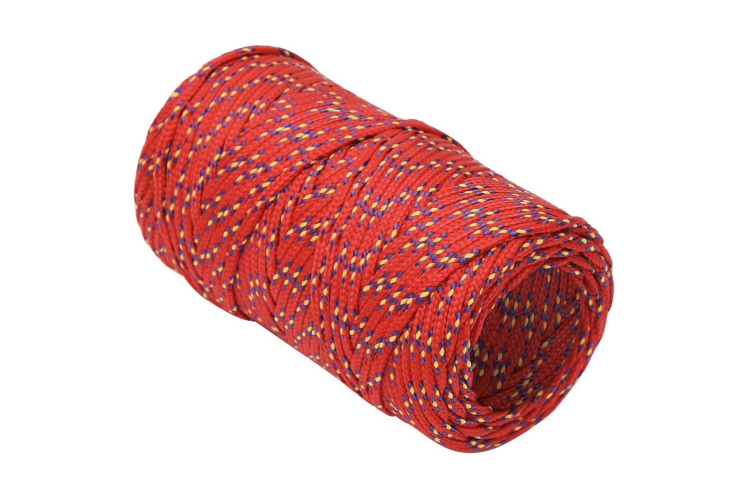 vidaXL 152370 Boat Rope Red 2mm 25 M Polypropylene-3
