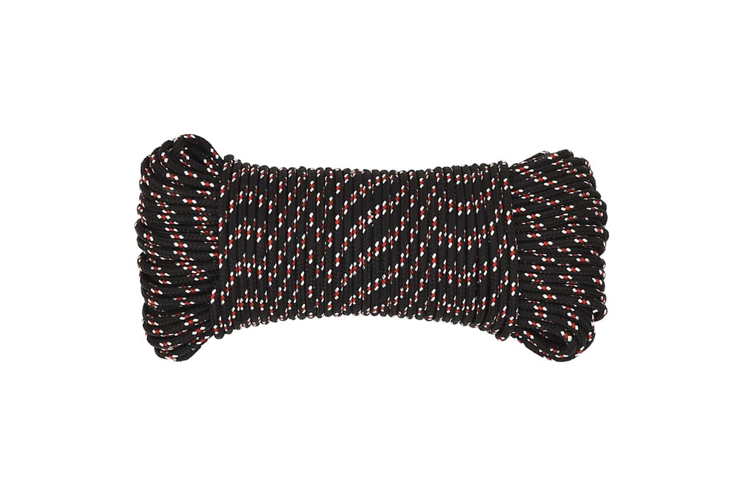 vidaXL 152326 Boat Rope Black 3mm 500 M Polypropylene-3