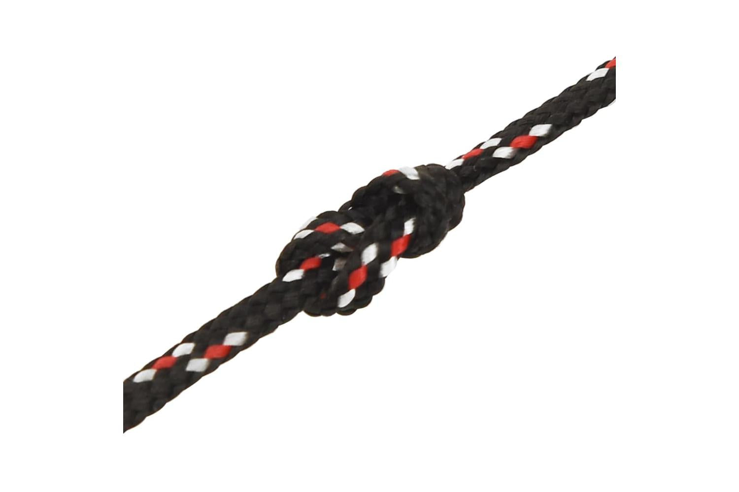 vidaXL 152318 Boat Rope Black 2mm 50 M Polypropylene-5