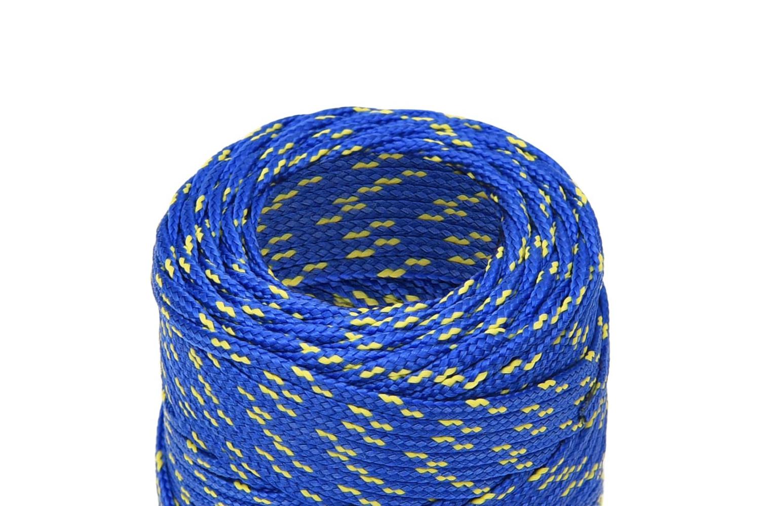 vidaXL 152425 Boat Rope Blue 2mm 100 M Polypropylene-4