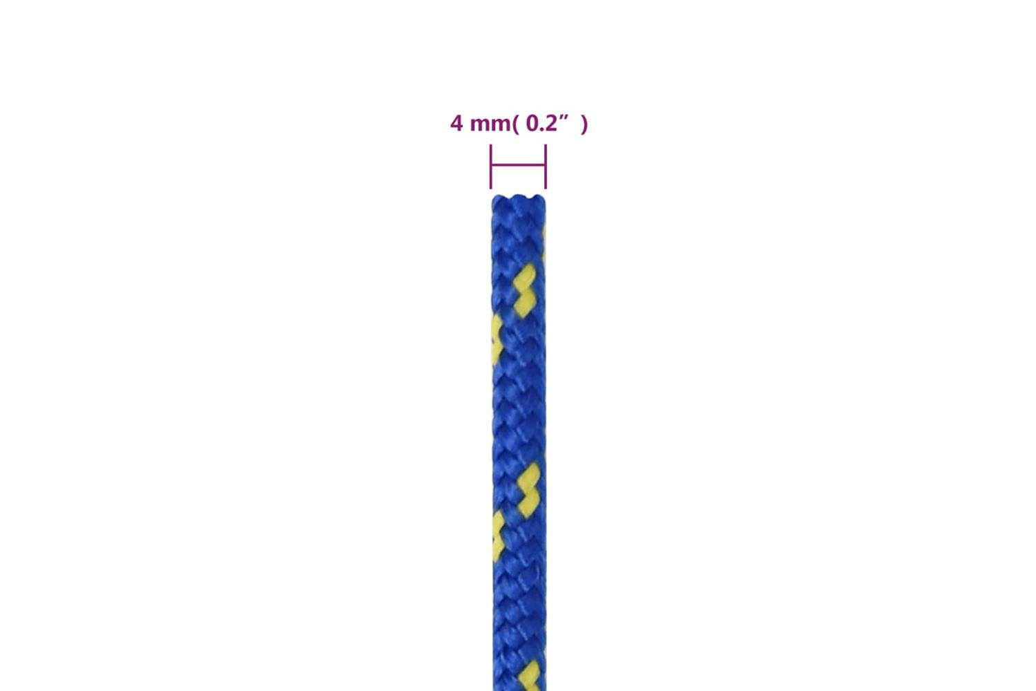 vidaXL 152437 Boat Rope Blue 4mm 500 M Polypropylene-6