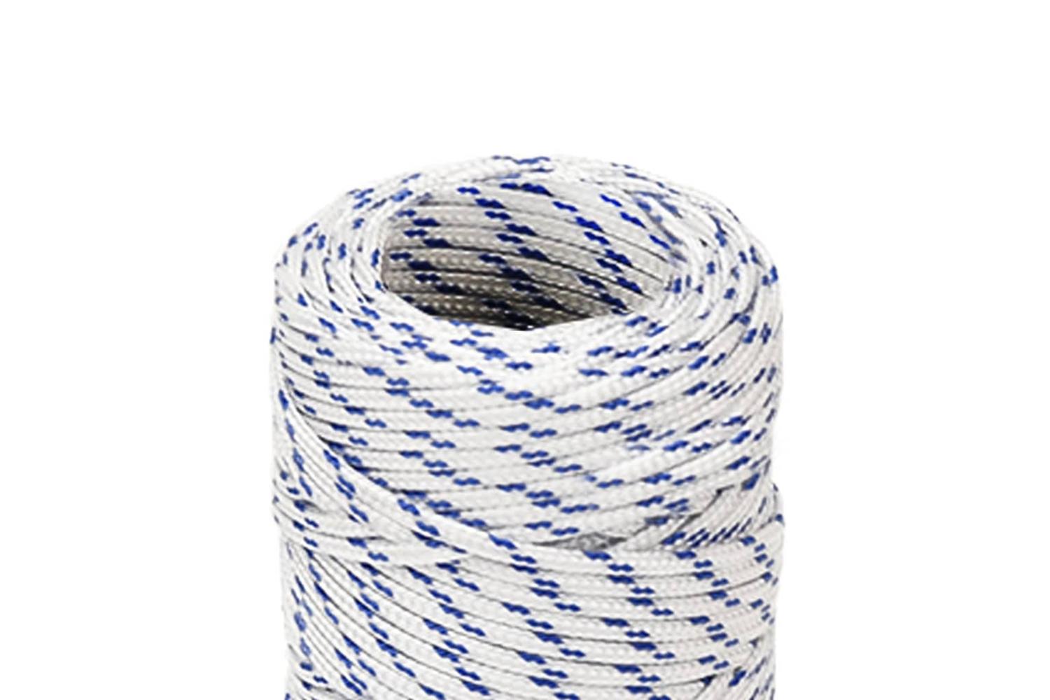 vidaXL 152267 Boat Rope White 2mm 250 M Polypropylene-4