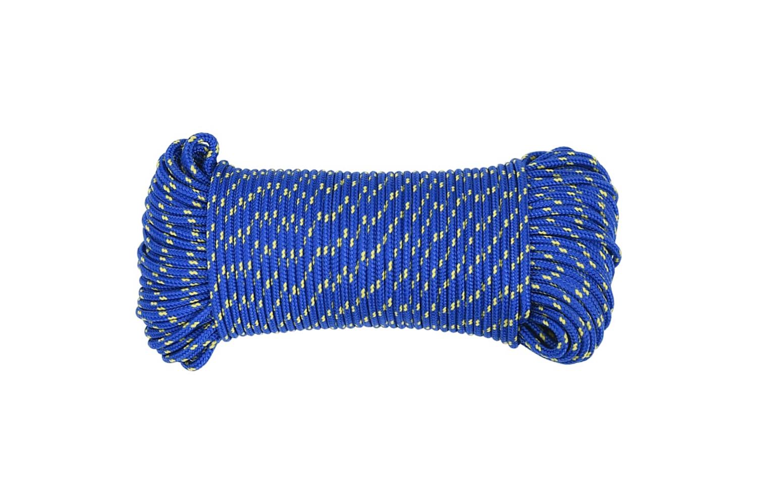 vidaXL 152433 Boat Rope Blue 4mm 25 M Polypropylene-3