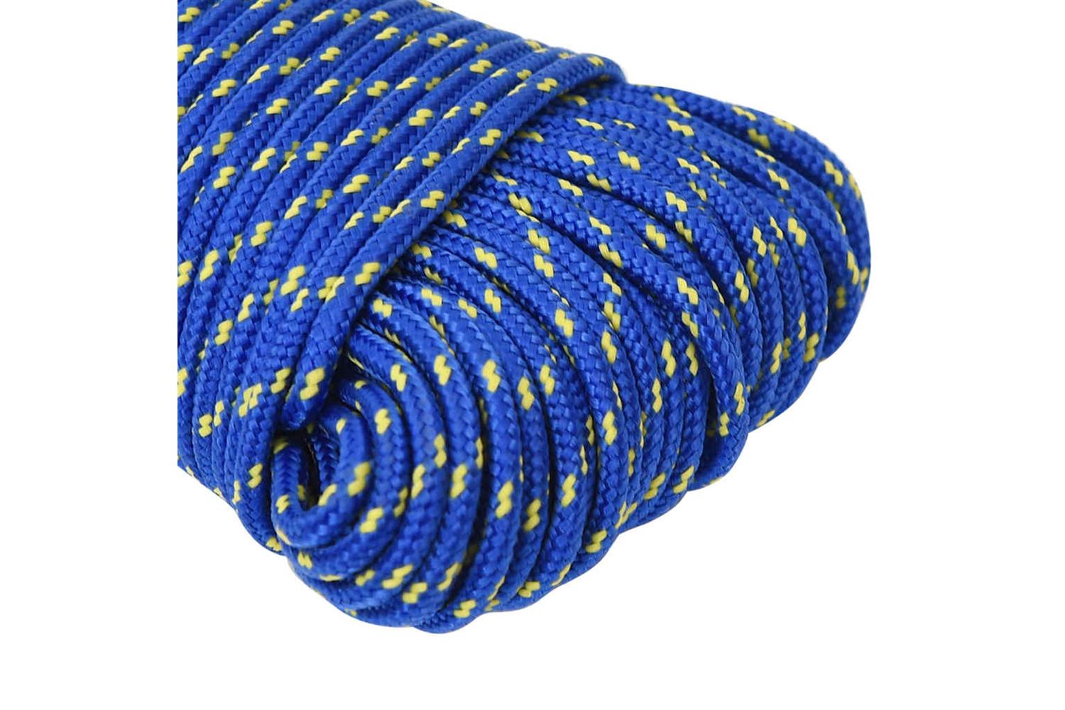 vidaXL 152433 Boat Rope Blue 4mm 25 M Polypropylene-4