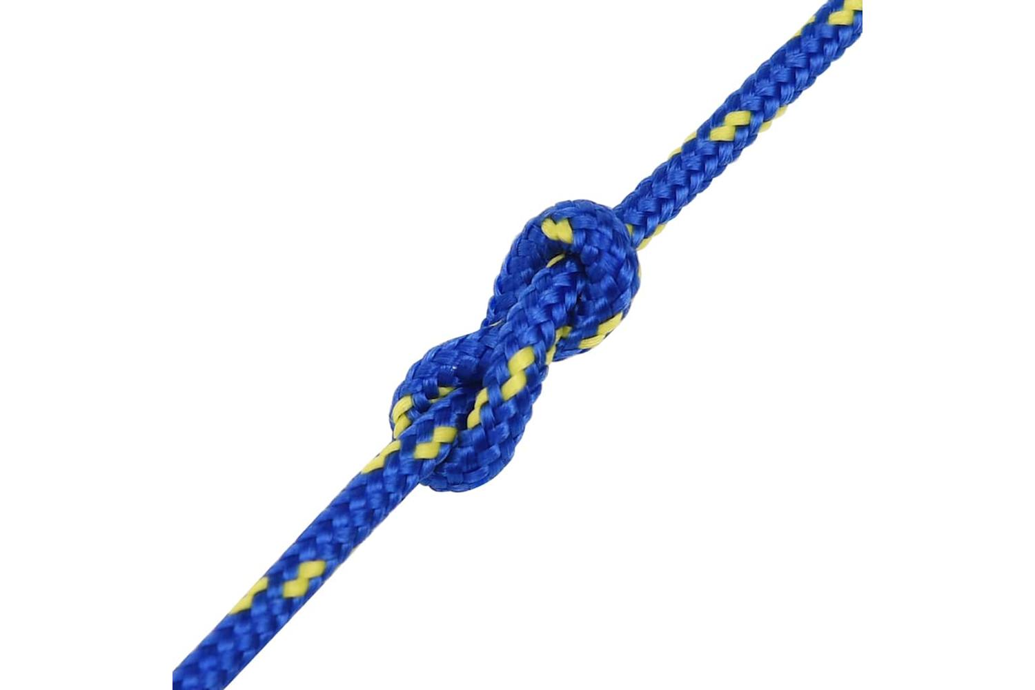 vidaXL 152433 Boat Rope Blue 4mm 25 M Polypropylene-5