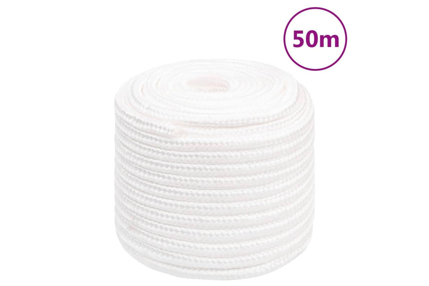 vidaXL 152573 Boat Rope Full White 16mm 50 M Polypropylene