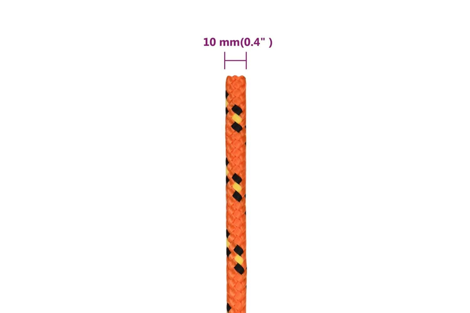 vidaXL 152669 Boat Rope Orange 10mm 500 M Polypropylene-6