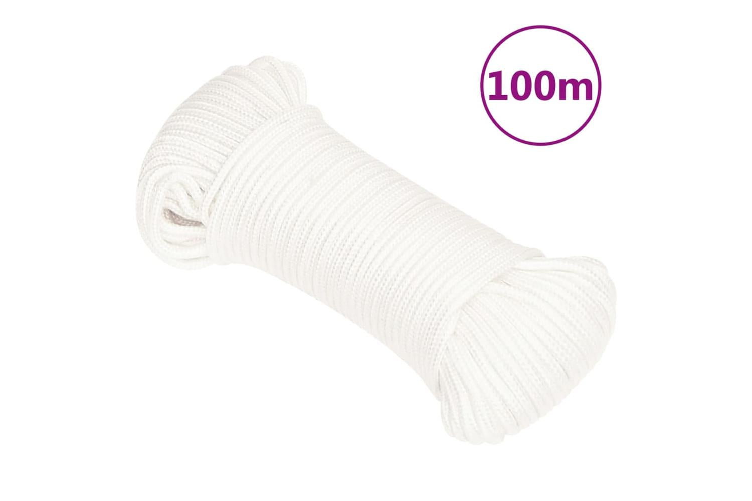 vidaXL 152536 Boat Rope Full White 3mm 100 M Polypropylene