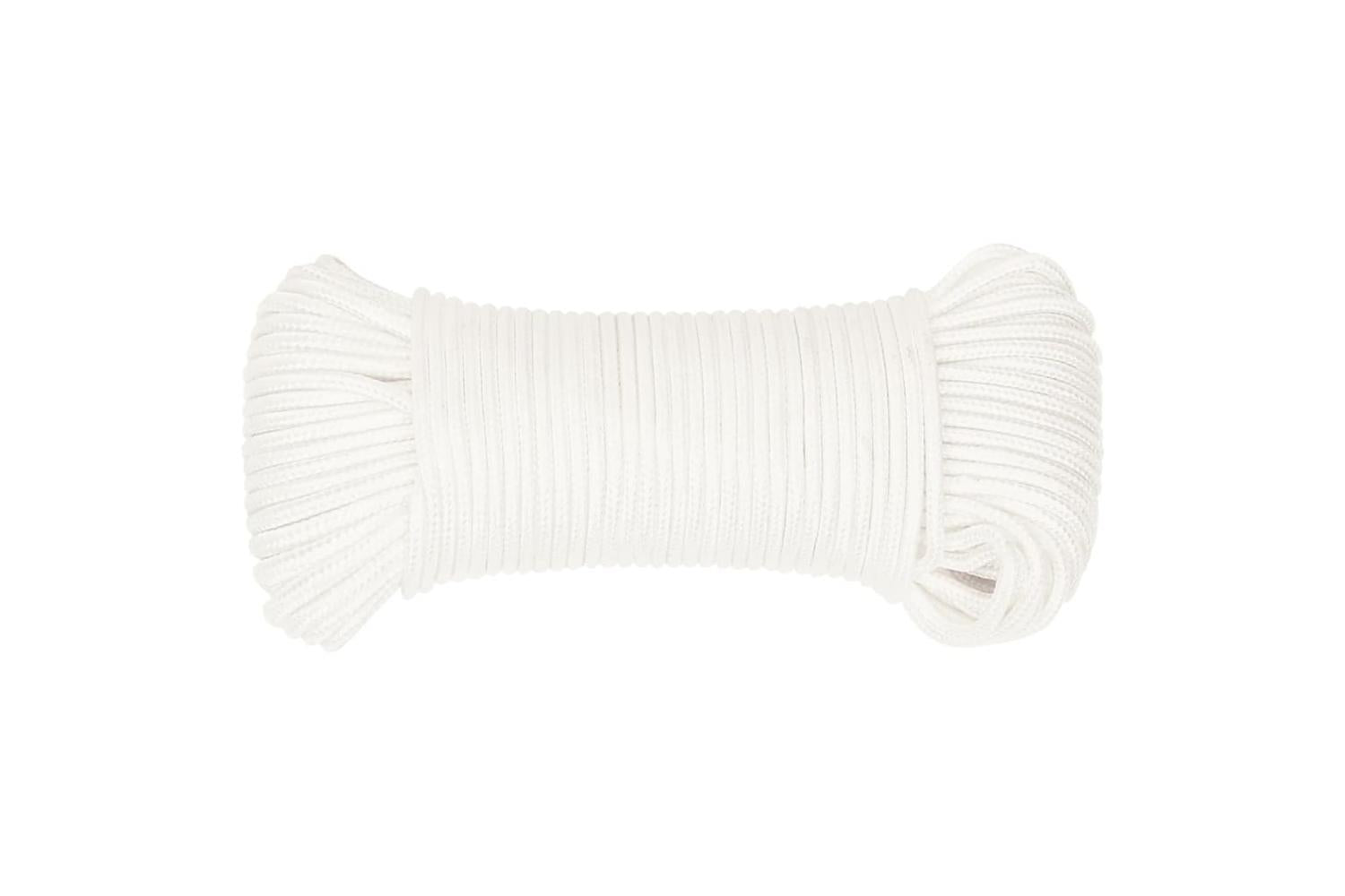 vidaXL 152539 Boat Rope Full White 4mm 25 M Polypropylene-3