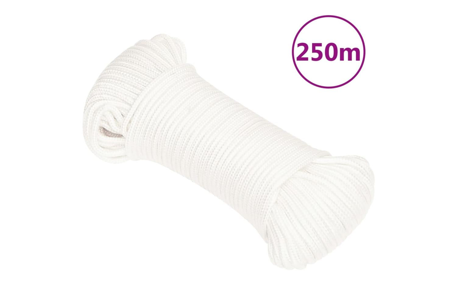 vidaXL 152537 Boat Rope Full White 3mm 250 M Polypropylene