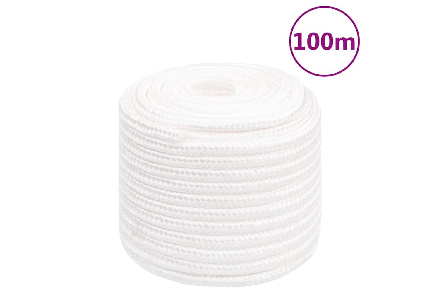 vidaXL 152574 Boat Rope Full White 16mm 100 M Polypropylene