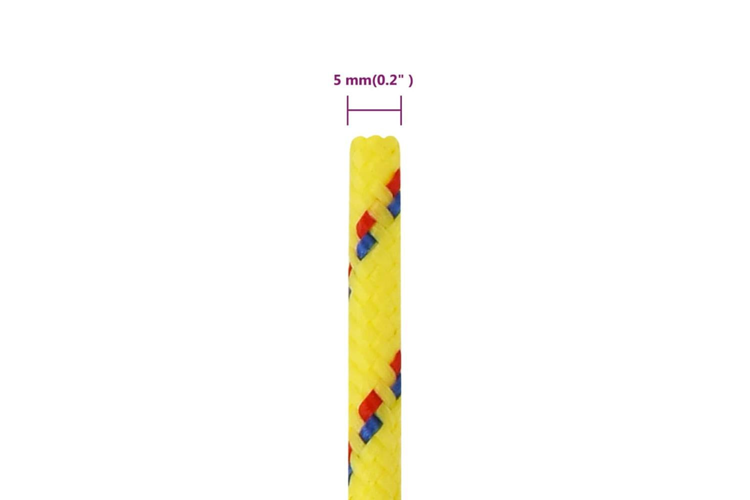 vidaXL 152601 Boat Rope Yellow 5mm 500 M Polypropylene-6