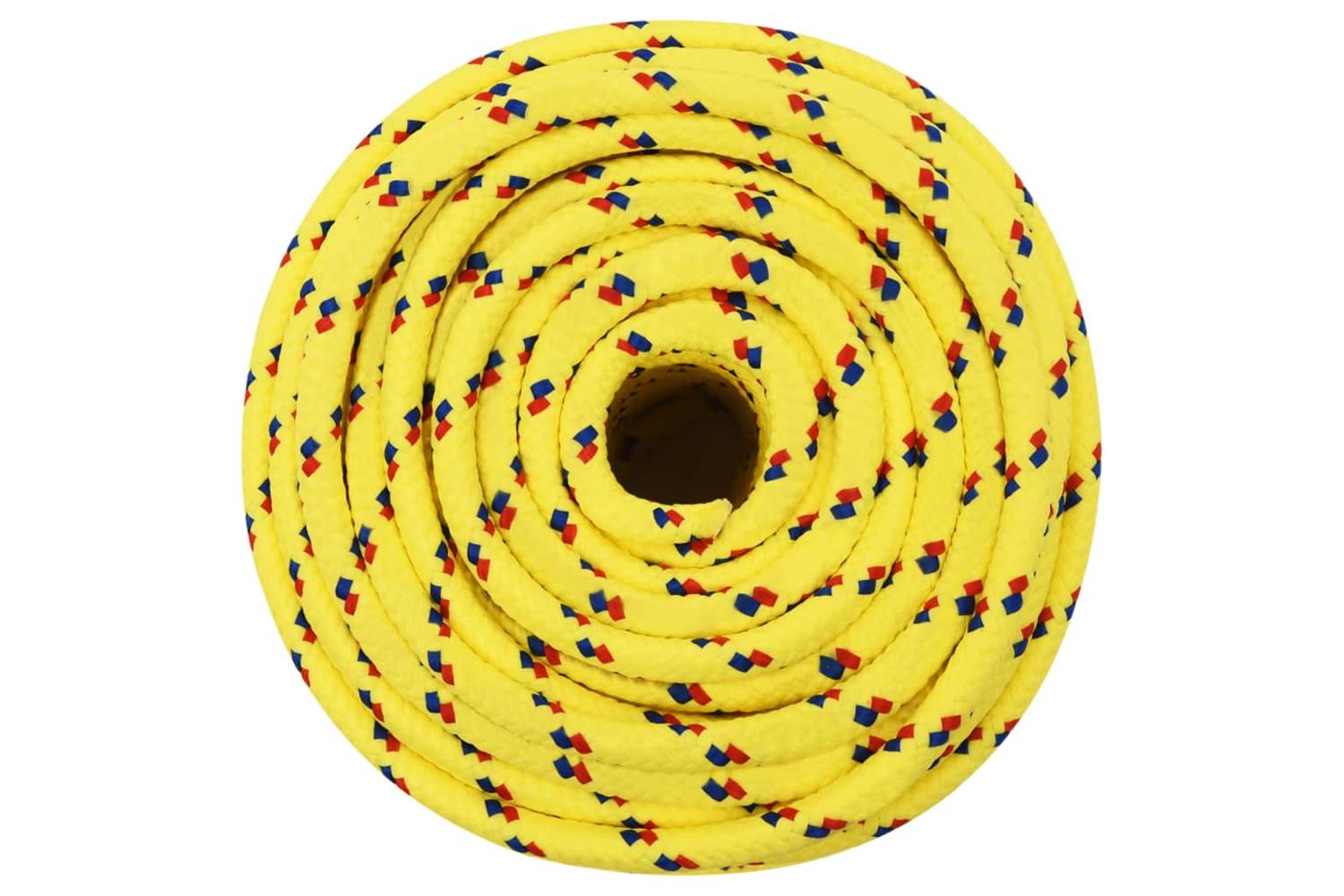 vidaXL 152624 Boat Rope Yellow 14mm 250 M Polypropylene-3