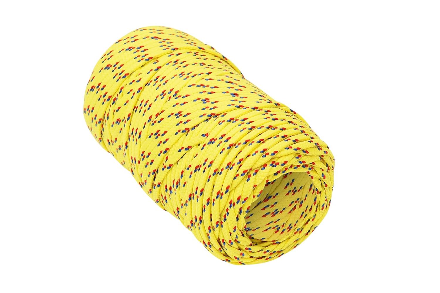 vidaXL 152583 Boat Rope Yellow 2mm 50 M Polypropylene-3