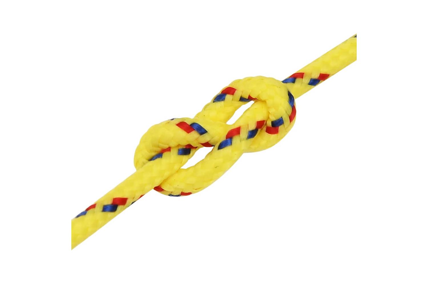vidaXL 152583 Boat Rope Yellow 2mm 50 M Polypropylene-5