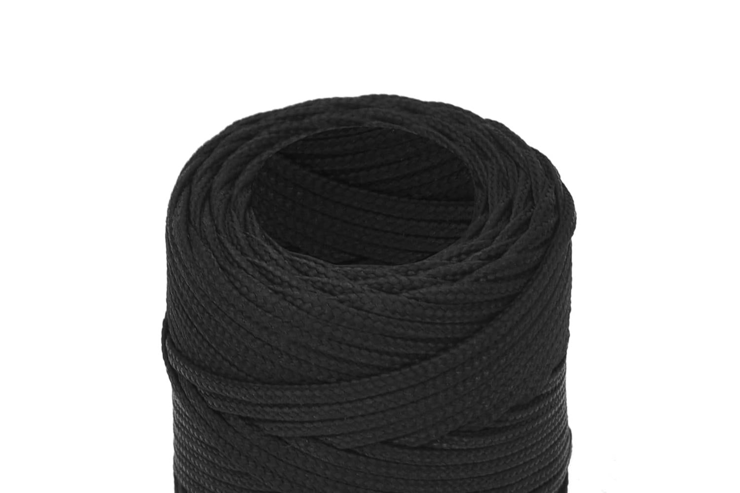 vidaXL 152480 Boat Rope Full Black 2mm 500 M Polypropylene-4