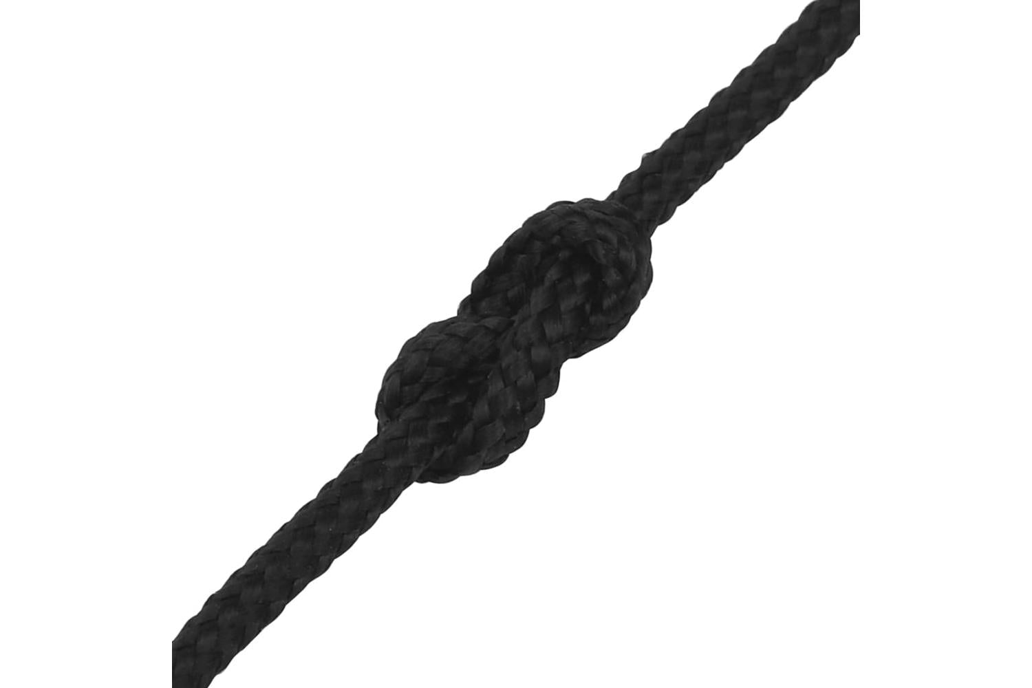 vidaXL 152480 Boat Rope Full Black 2mm 500 M Polypropylene-5