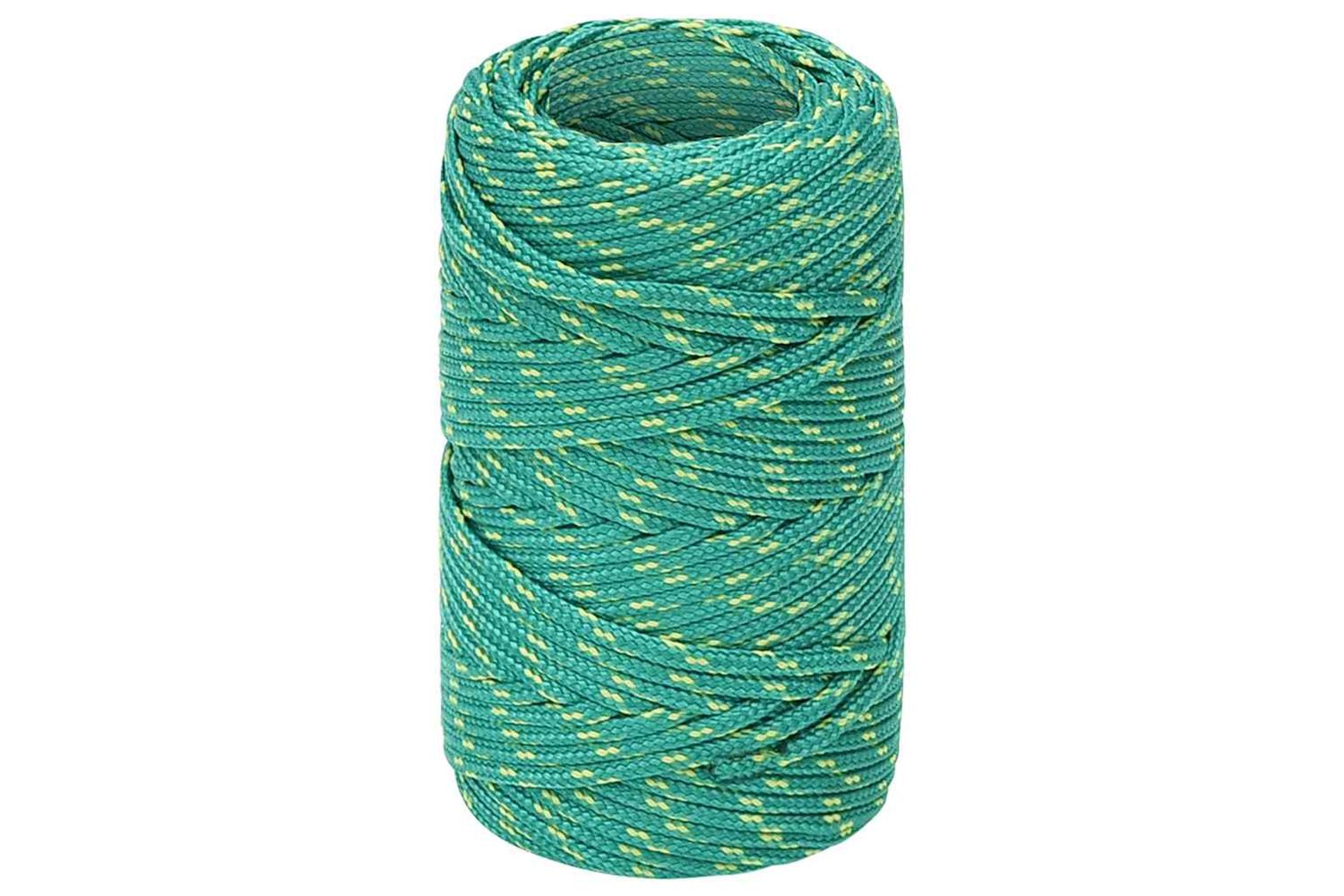 vidaXL 152688 Boat Rope Green 2mm 25 M Polypropylene-2