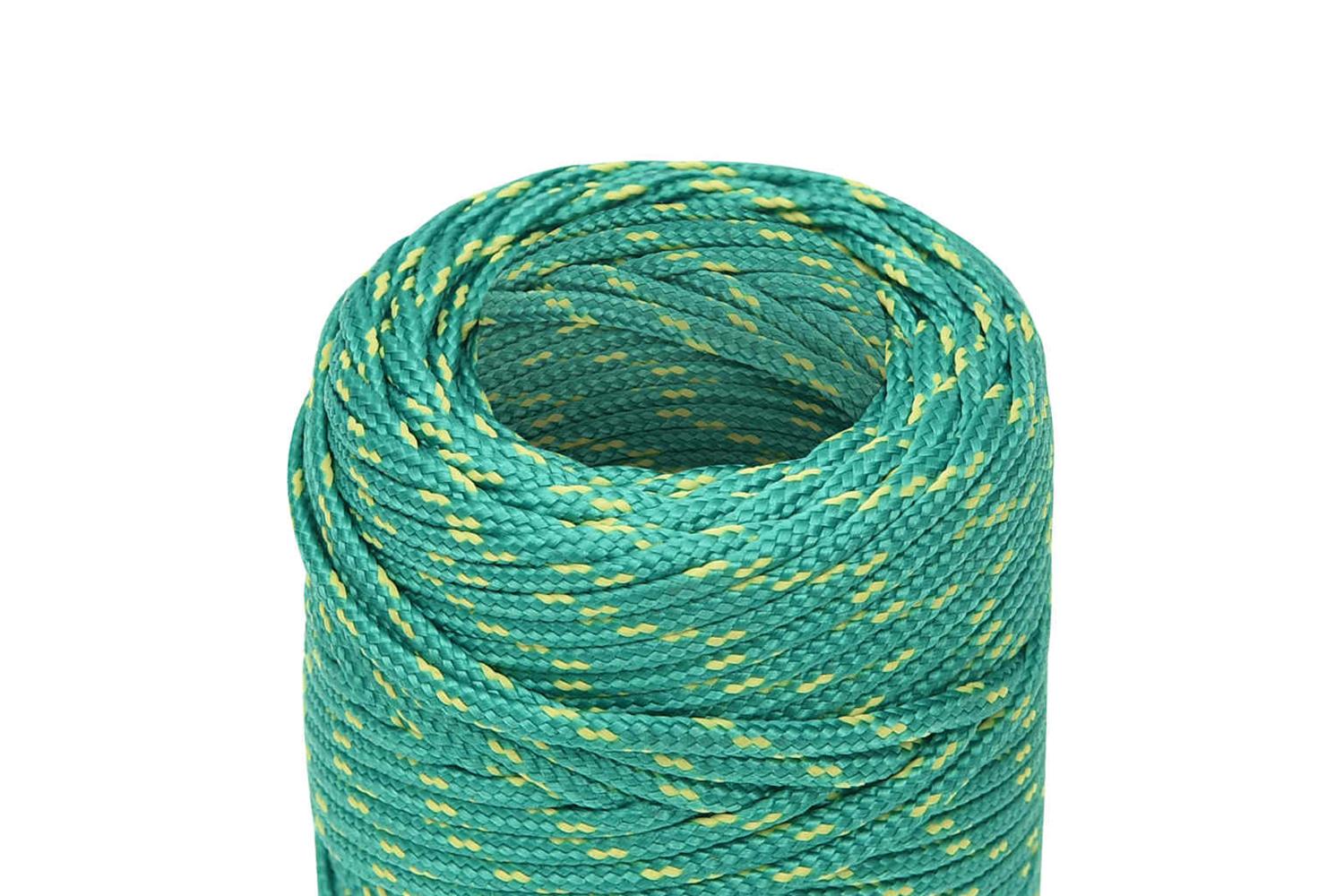 vidaXL 152688 Boat Rope Green 2mm 25 M Polypropylene-4
