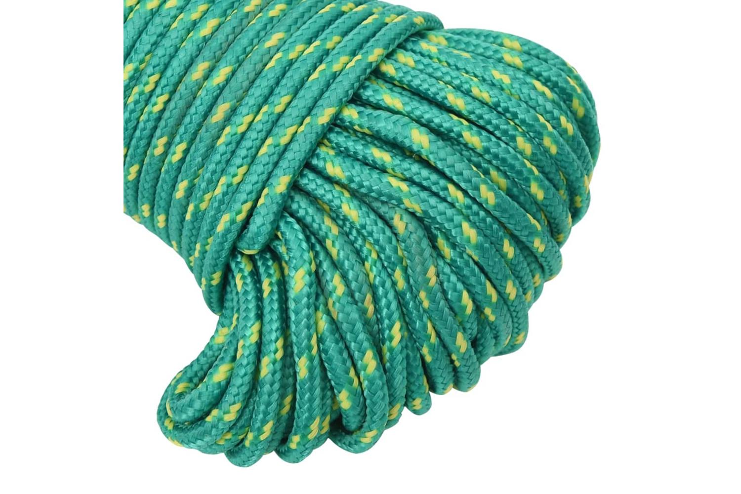 vidaXL 152704 Boat Rope Green 5mm 50 M Polypropylene-4