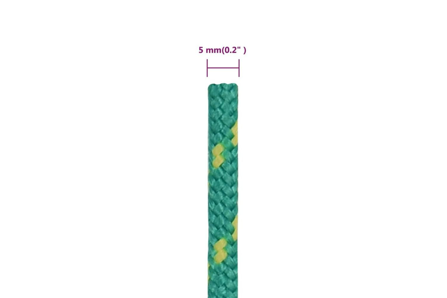 vidaXL 152707 Boat Rope Green 5mm 500 M Polypropylene-6