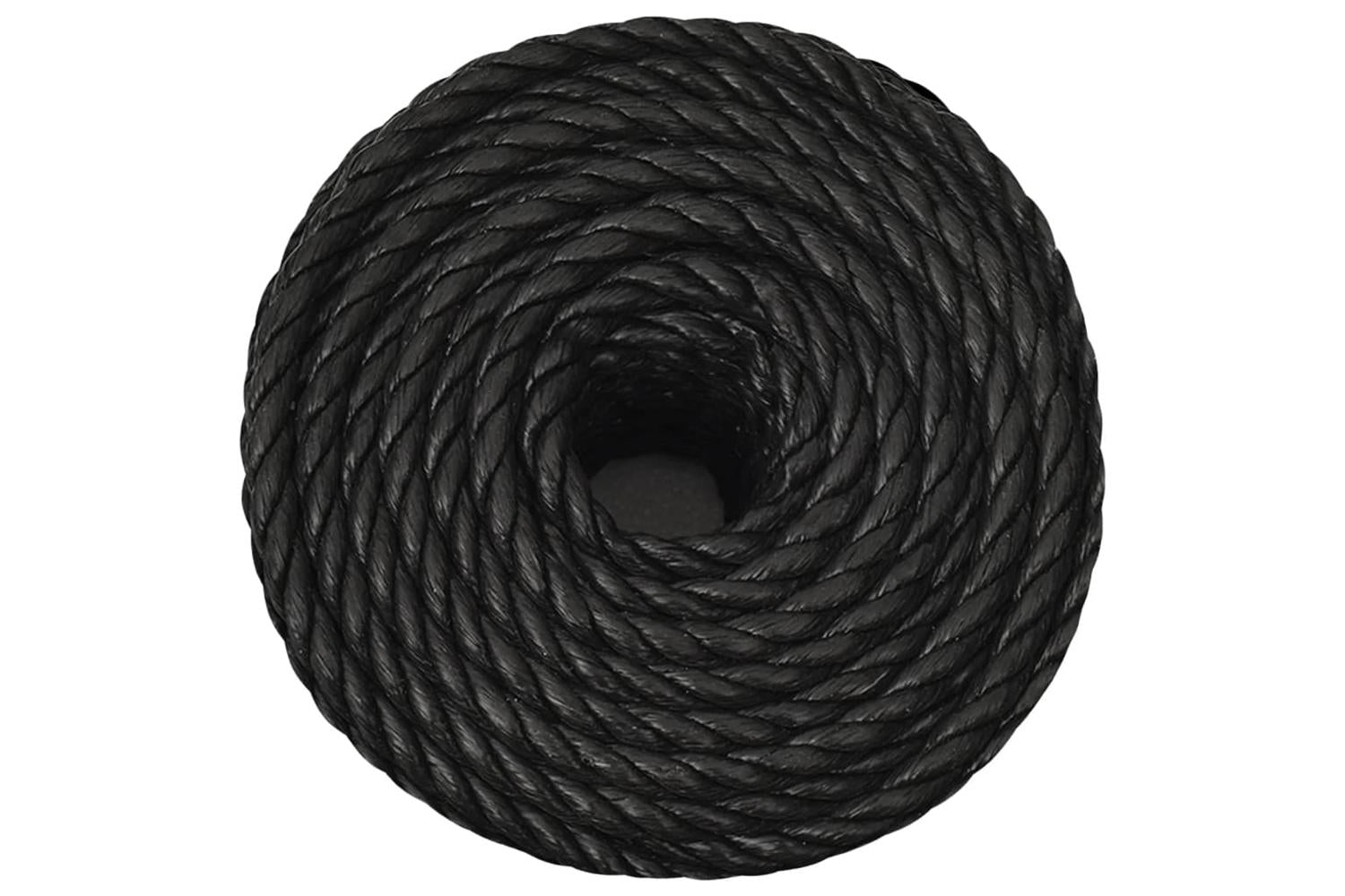 vidaXL 153019 Work Rope Black 12mm 250 M Polypropylene-3
