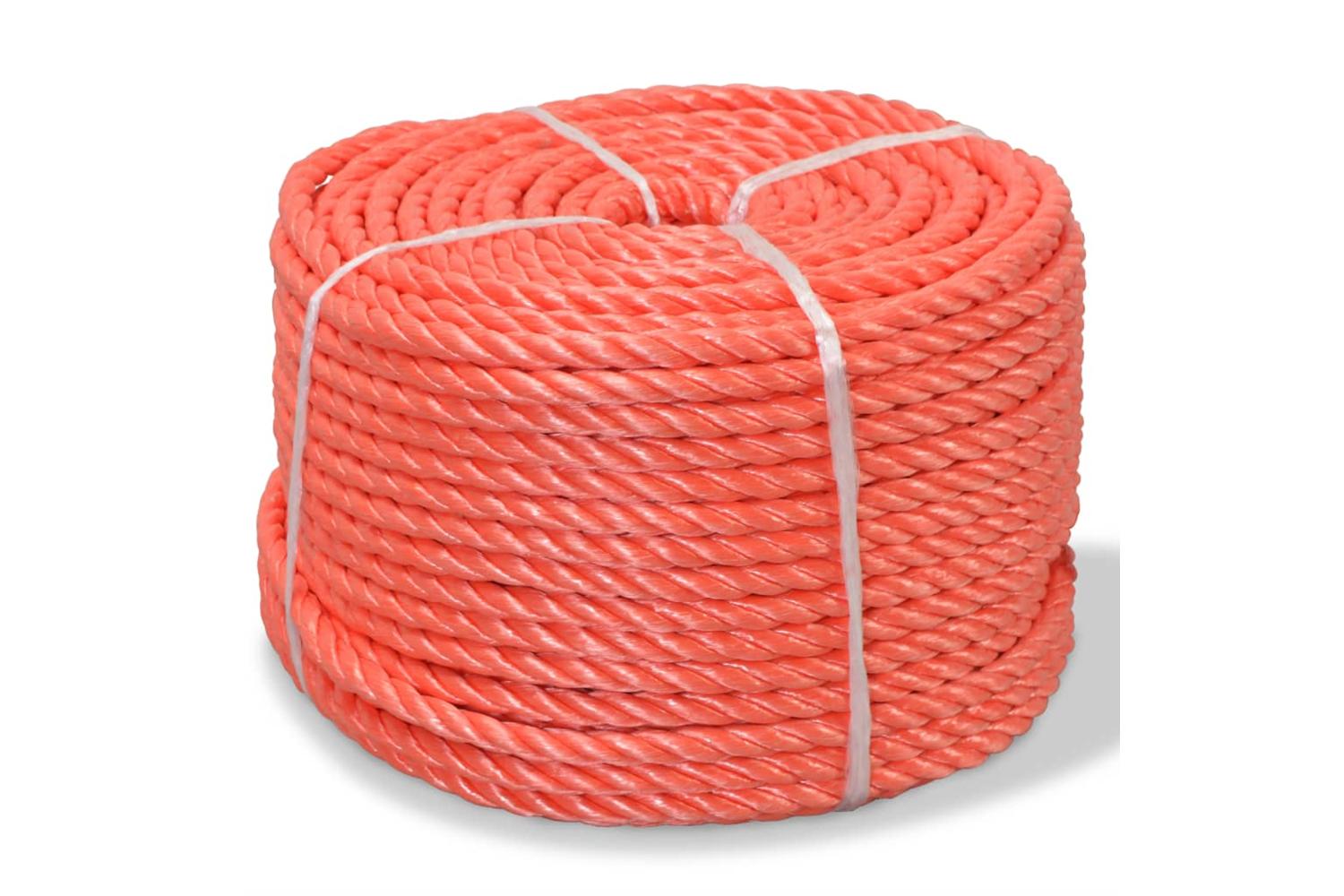 vidaXL 143837 Twisted Rope Polypropylene 12mm 500 M Orange