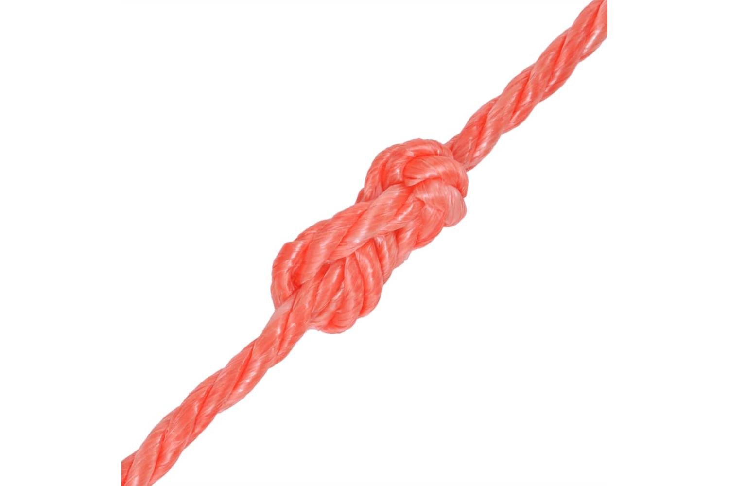 vidaXL 143837 Twisted Rope Polypropylene 12mm 500 M Orange-2