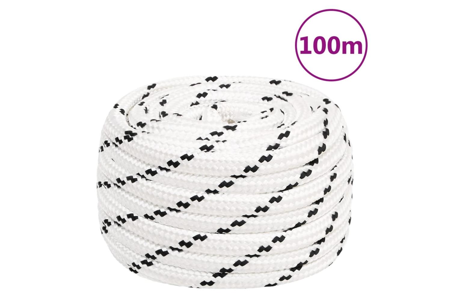 vidaXL 152785 Work Rope White 16mm 100 M Polyester