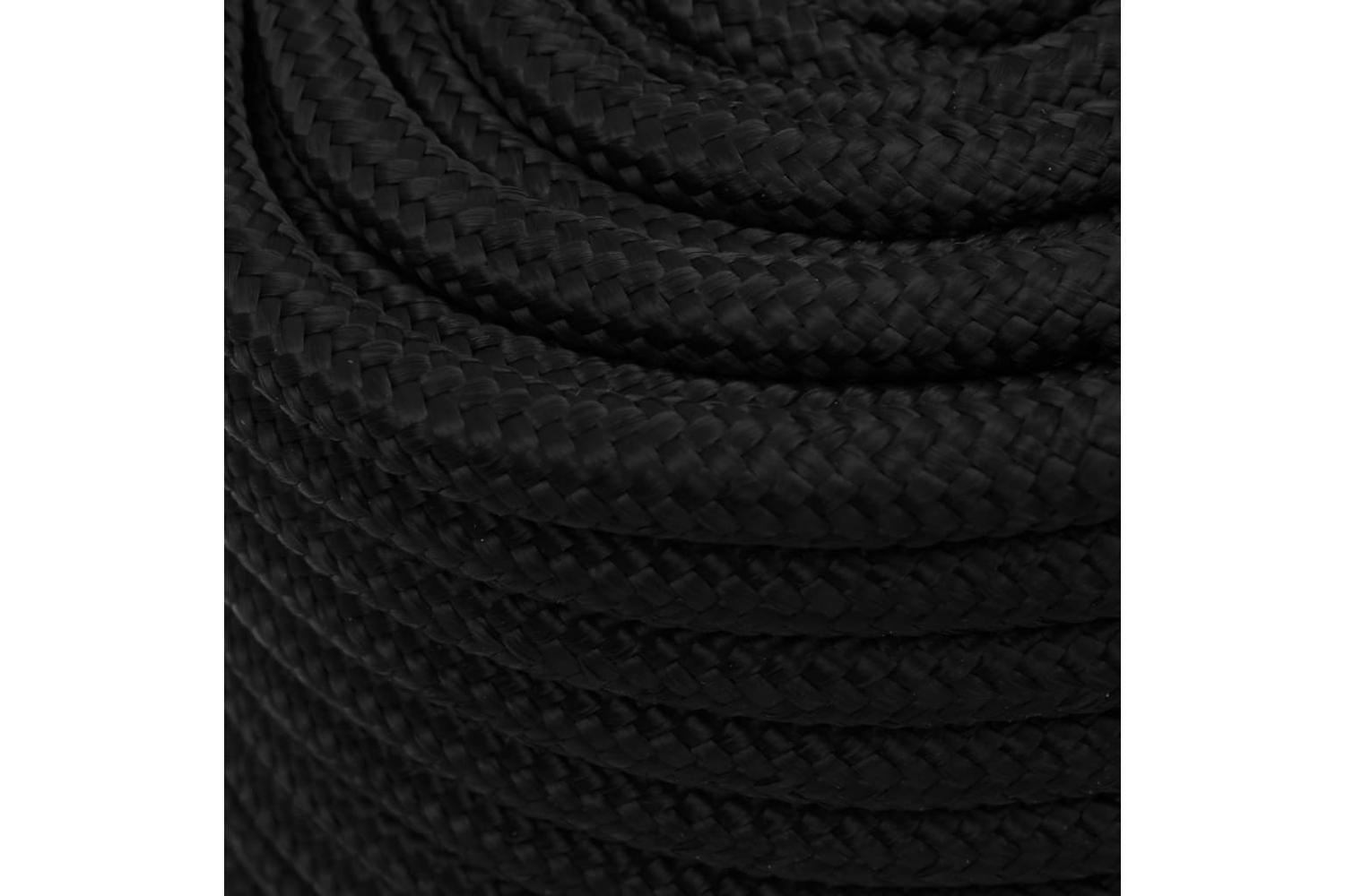 vidaXL 152834 Work Rope Black 16mm 25 M Polyester-4