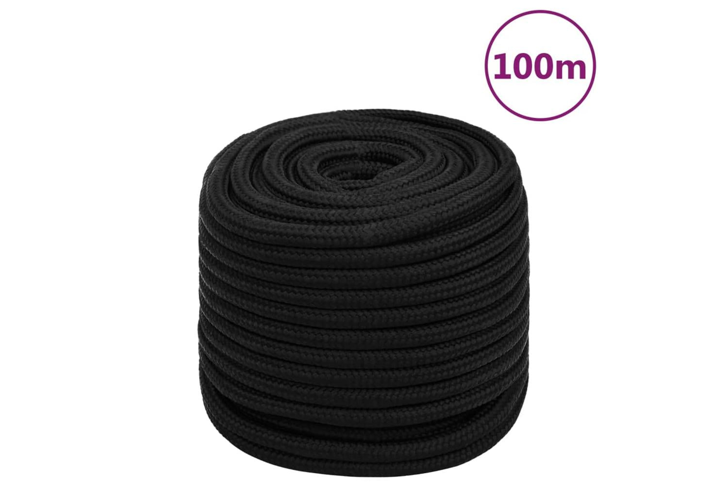 vidaXL 152839 Work Rope Black 18mm 100 M Polyester