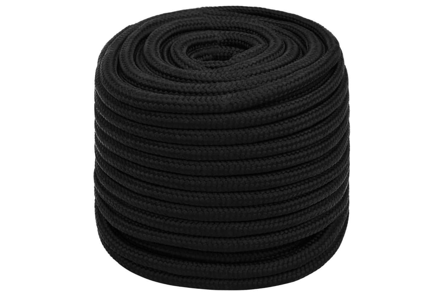 vidaXL 152839 Work Rope Black 18mm 100 M Polyester-2