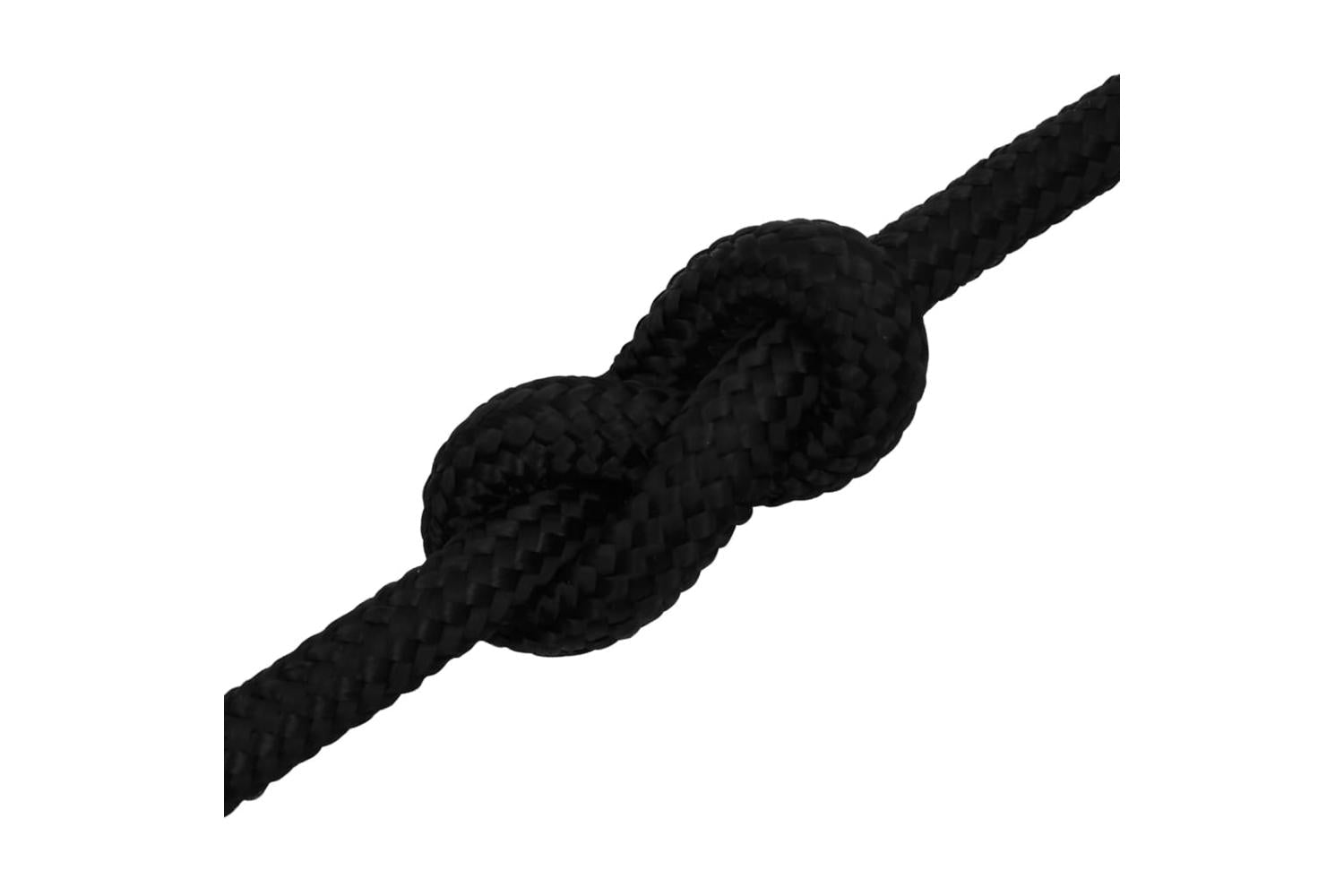 vidaXL 152839 Work Rope Black 18mm 100 M Polyester-5