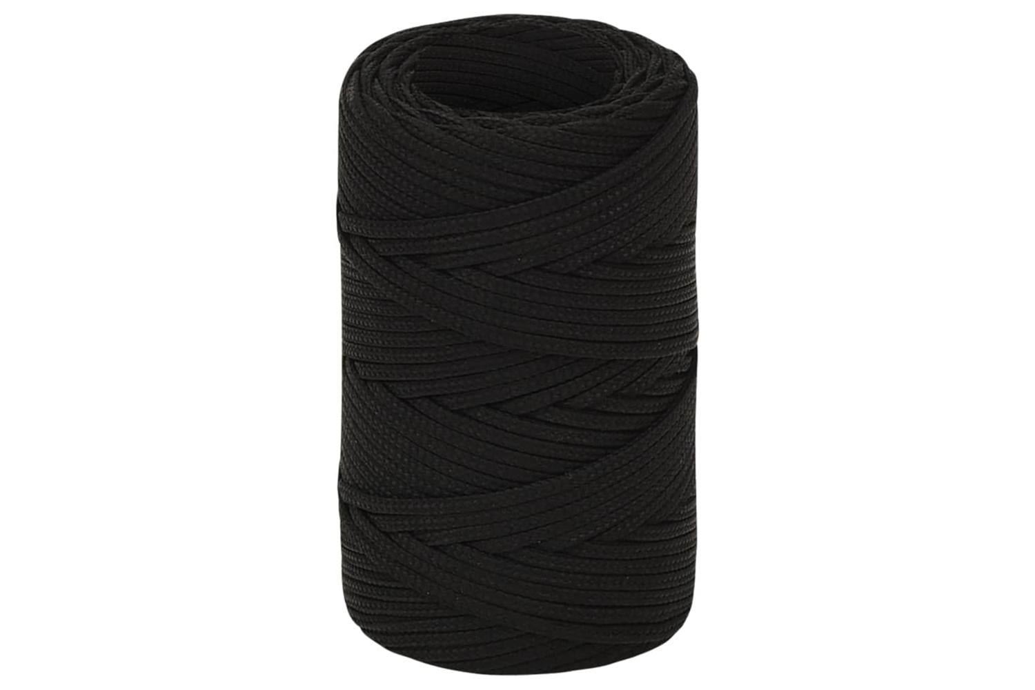 vidaXL 152795 Work Rope Black 2mm 250 M Polyester-2