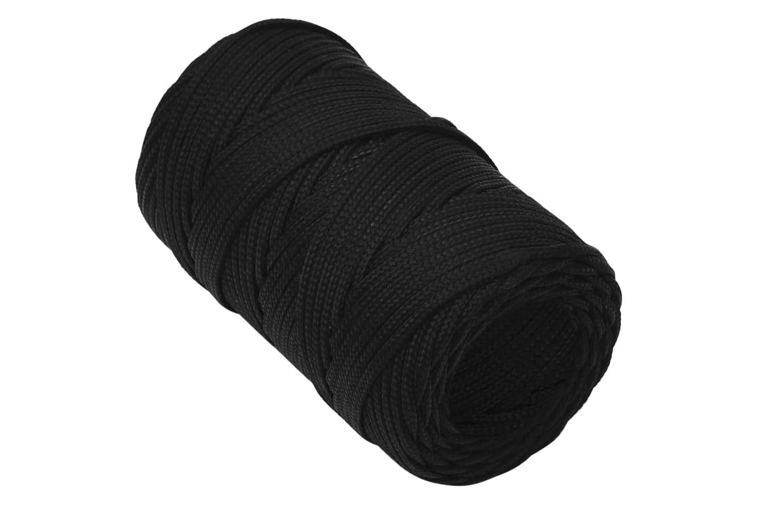 vidaXL 152795 Work Rope Black 2mm 250 M Polyester-3