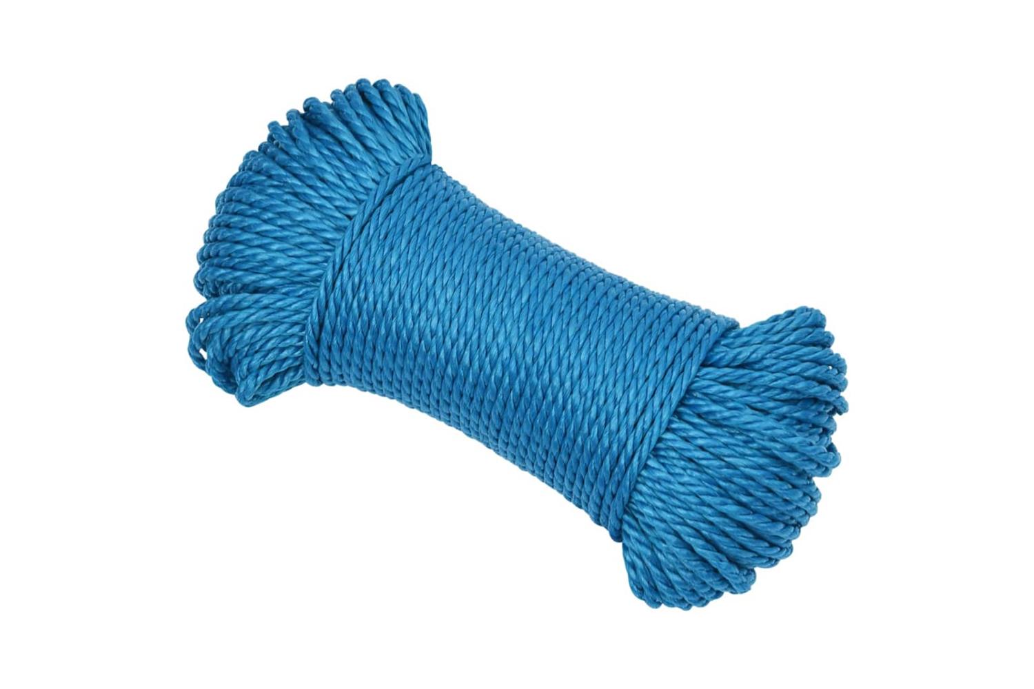 vidaXL 152967 Work Rope Blue 8mm 25 M Polypropylene-2