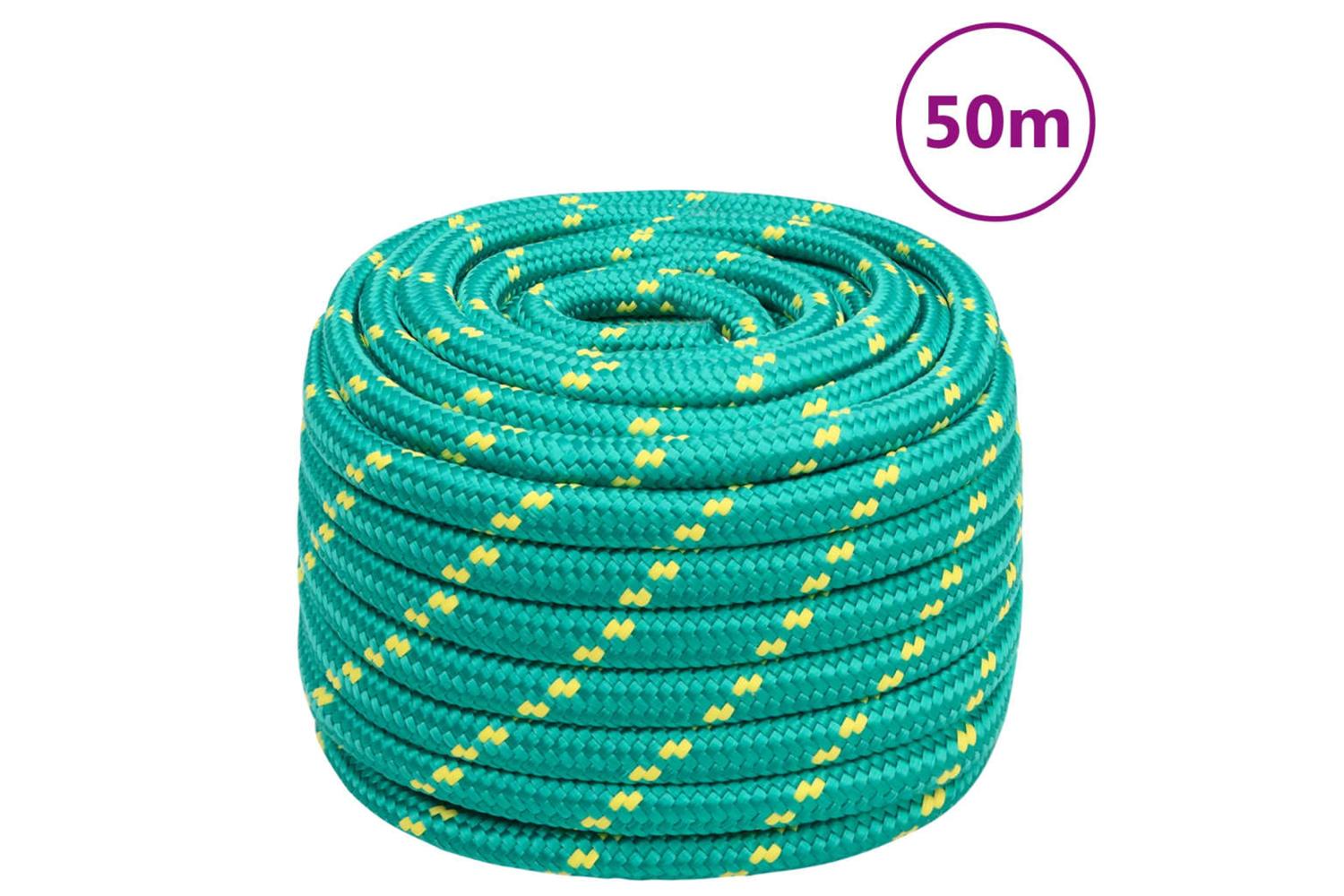 vidaXL 152739 Boat Rope Green 20mm 50 M Polypropylene