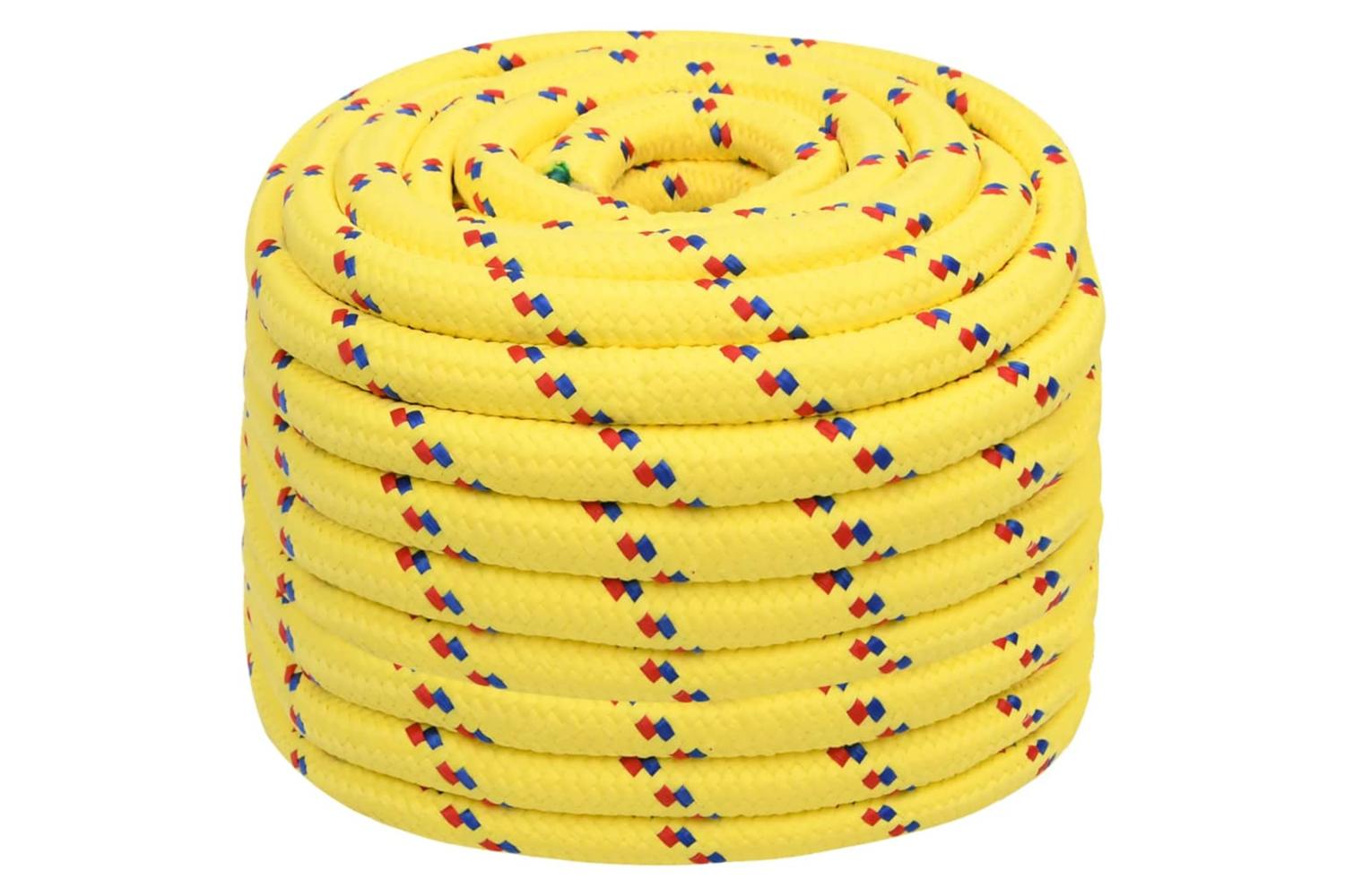 vidaXL 152633 Boat Rope Yellow 20mm 50 M Polypropylene-2
