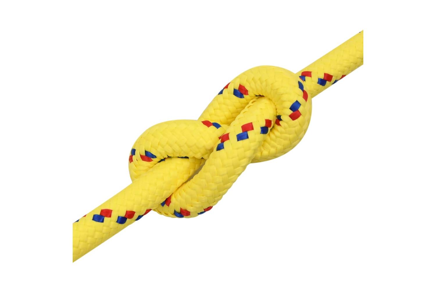 vidaXL 152633 Boat Rope Yellow 20mm 50 M Polypropylene-5