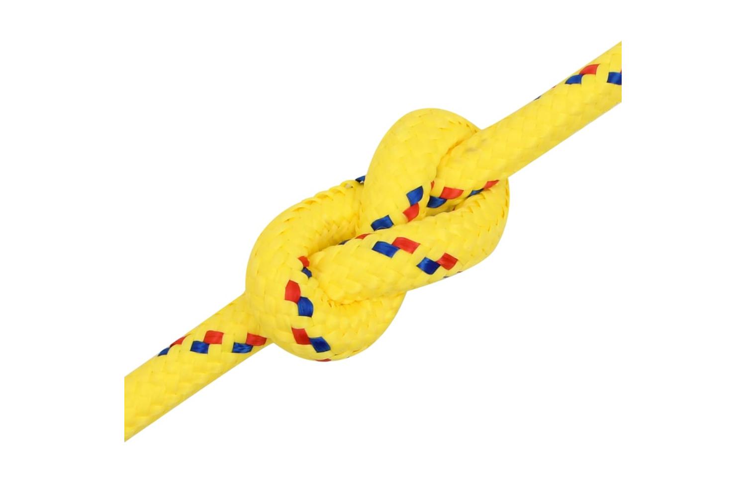 vidaXL 152629 Boat Rope Yellow 18mm 25 M Polypropylene-5