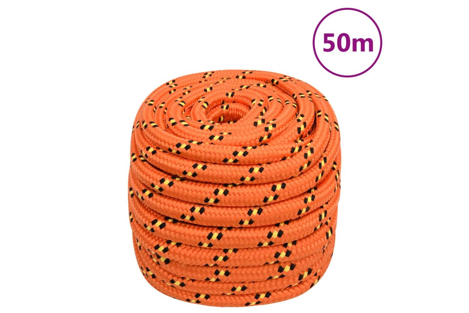 vidaXL 152686 Boat Rope Orange 20mm 50 M Polypropylene