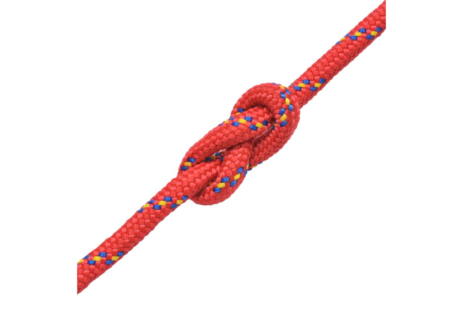 vidaXL 143823 Marine Rope Polypropylene 18mm 50 M Red-2