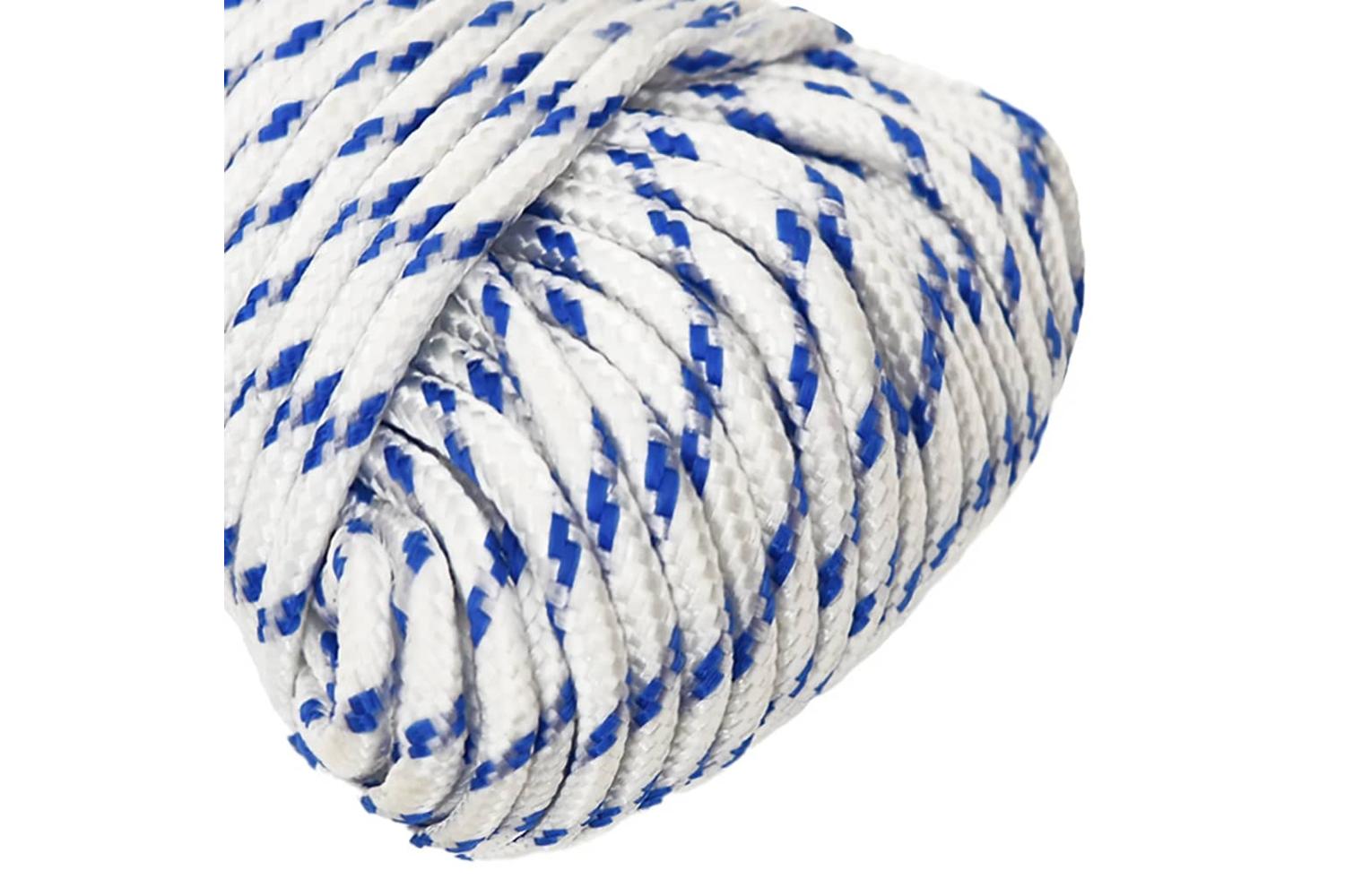 vidaXL 152270 Boat Rope White 3mm 50 M Polypropylene-4