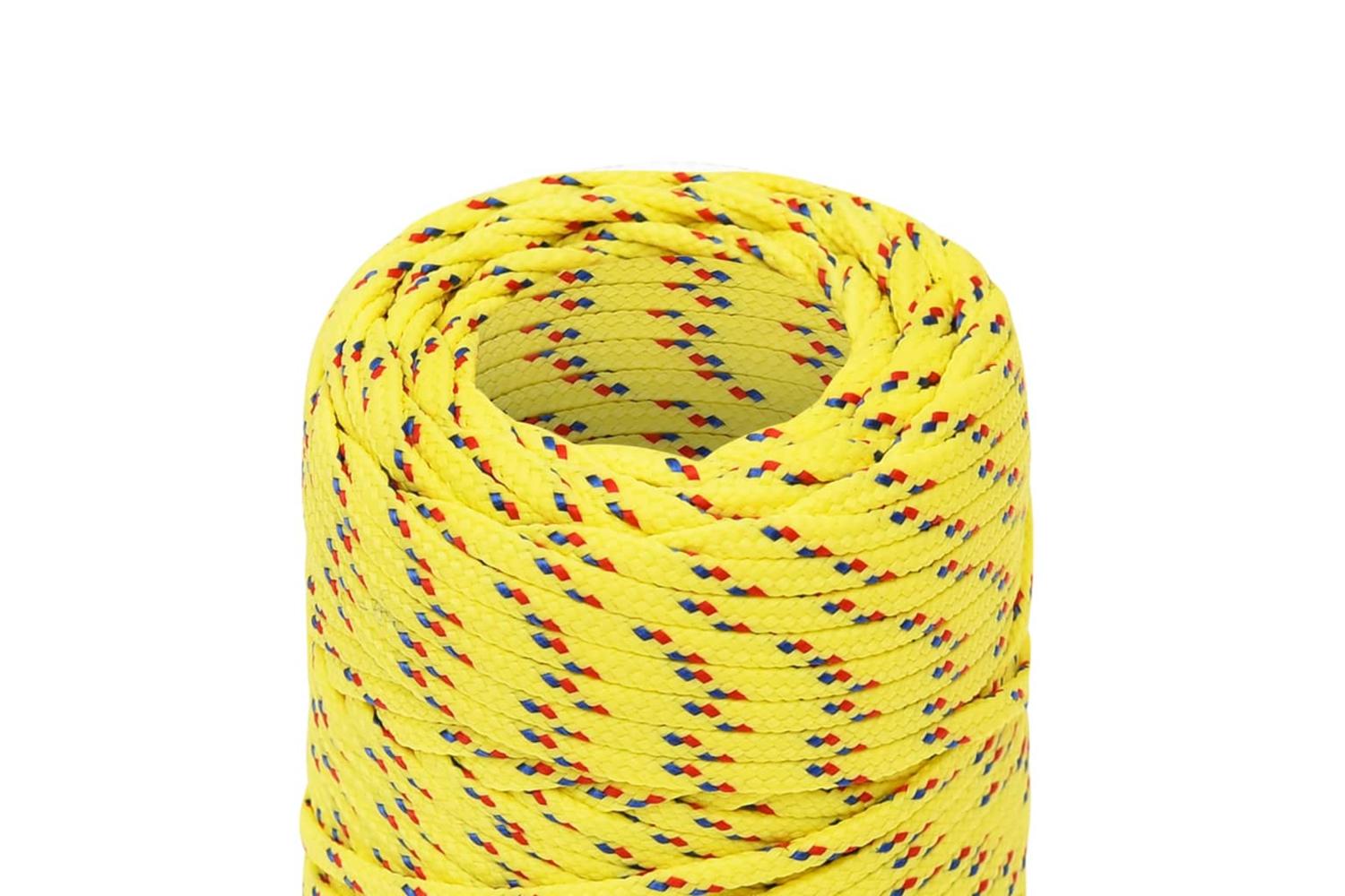 vidaXL 152586 Boat Rope Yellow 2mm 500 M Polypropylene-4