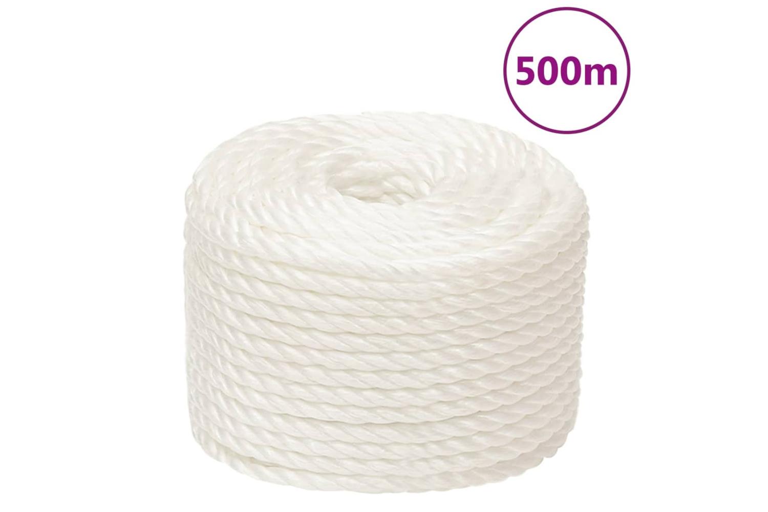 vidaXL 153059 Work Rope White 12mm 500 M Polypropylene