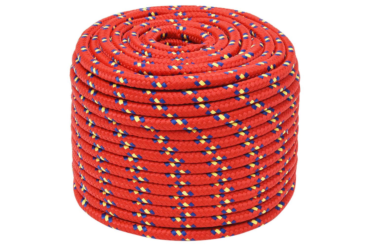 vidaXL 152409 Boat Rope Red 14mm 25 M Polypropylene-2