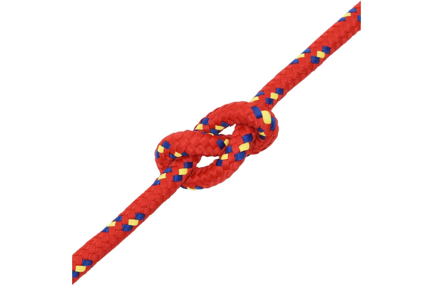 vidaXL 152409 Boat Rope Red 14mm 25 M Polypropylene-5
