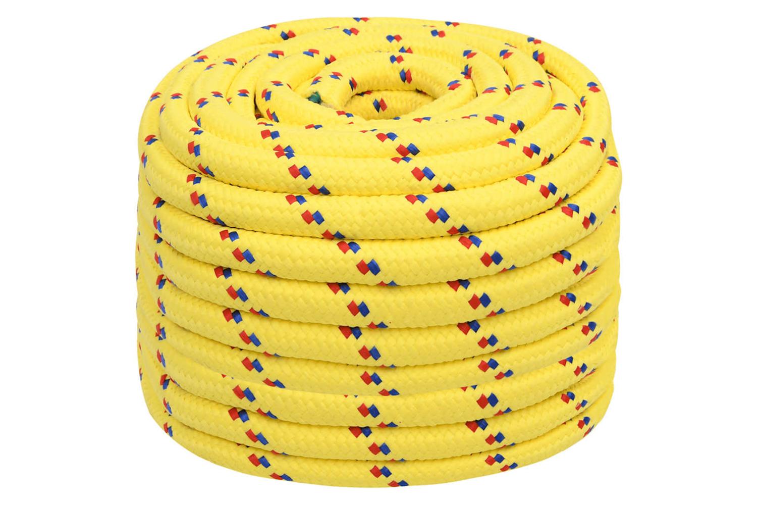 vidaXL 152634 Boat Rope Yellow 20mm 100 M Polypropylene-2