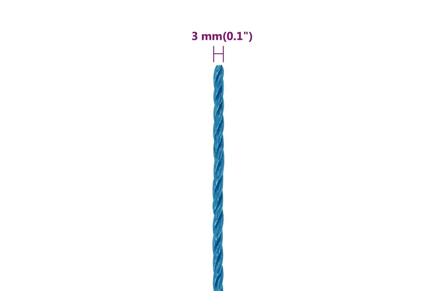 vidaXL 152961 Work Rope Blue 3mm 500 M Polypropylene-6